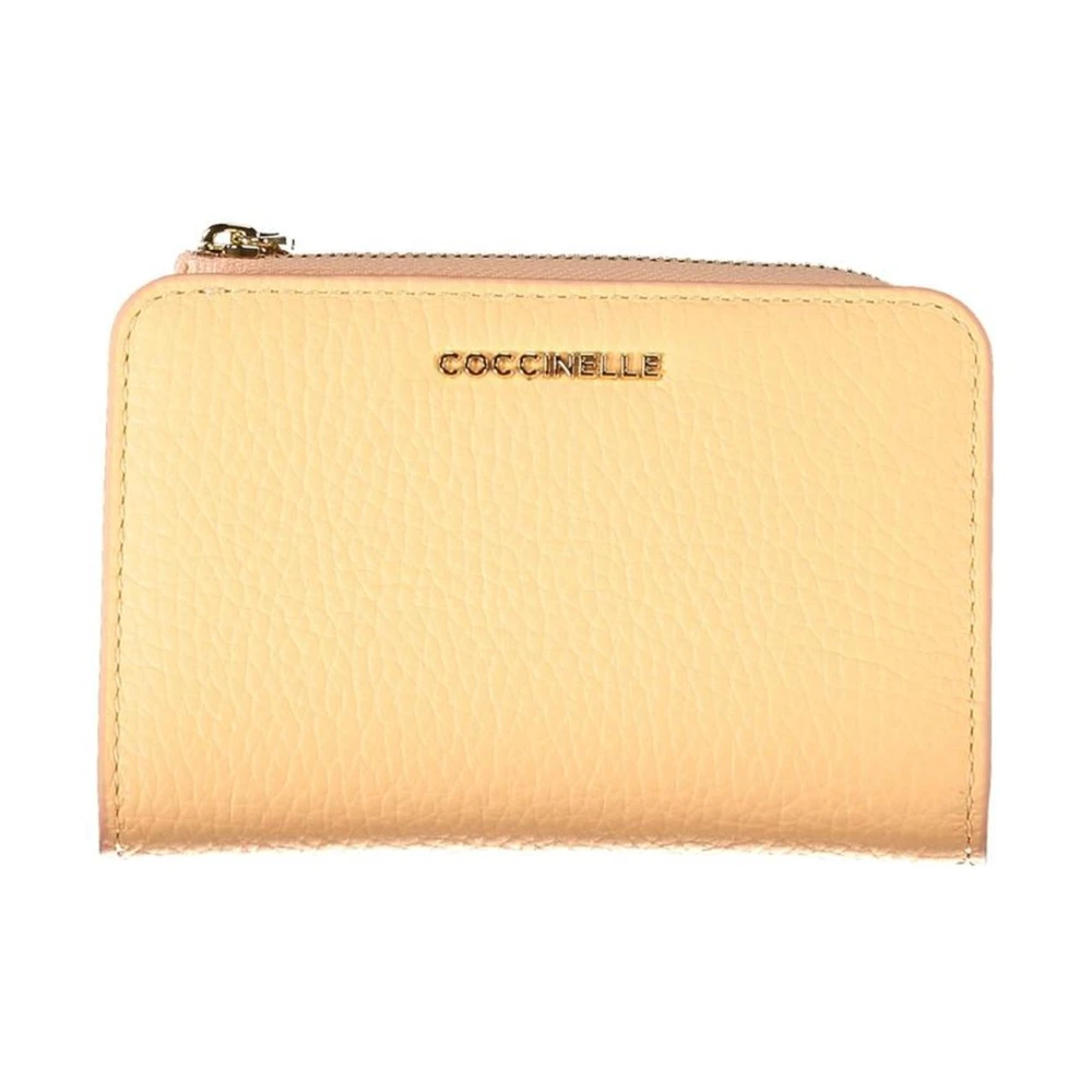 Coccinelle Orange Läderplånbok Med Myntfack