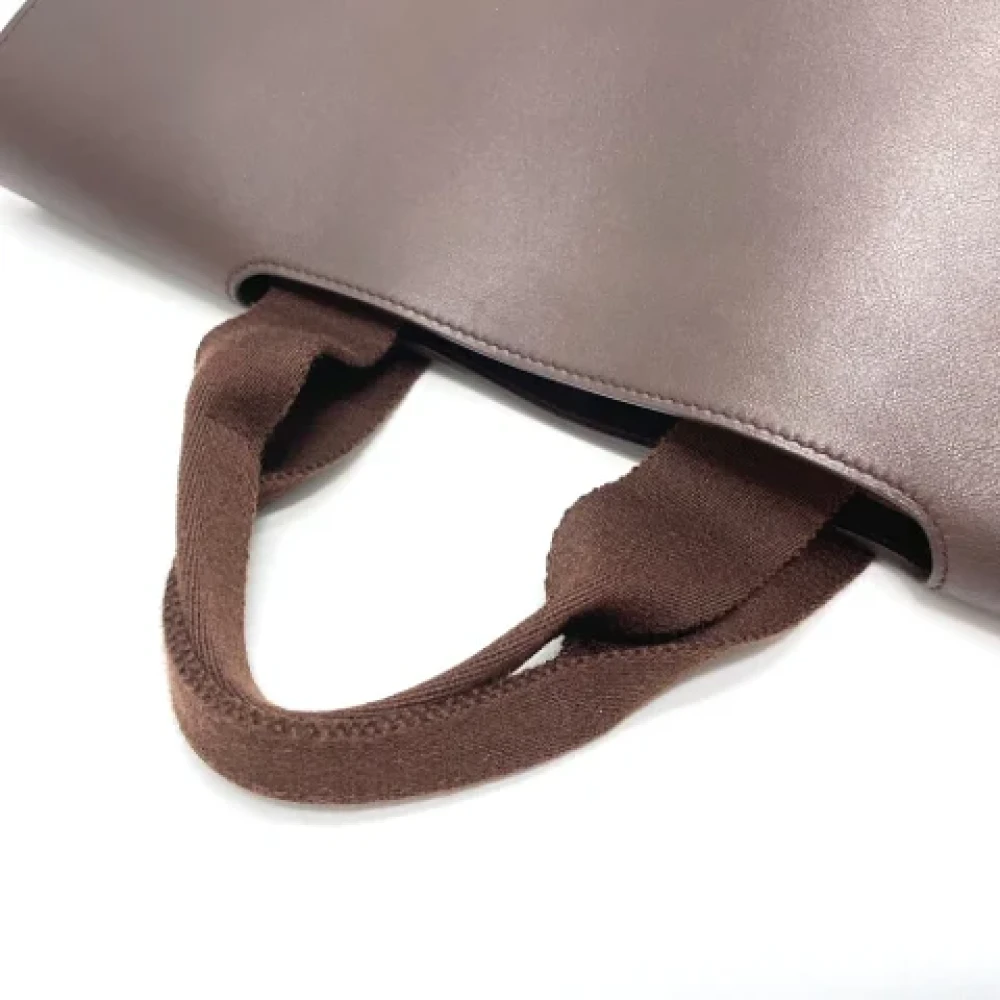 Hermès Vintage Pre-owned Leather handbags Brown Dames