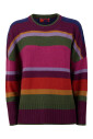 pull-col-rond-violet-pour-femmes-a-rayures-multicolores