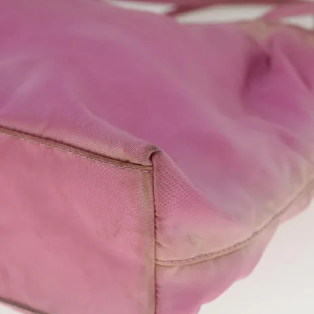 Prada Vintage Pre-owned Nylon handbags Pink Dames
