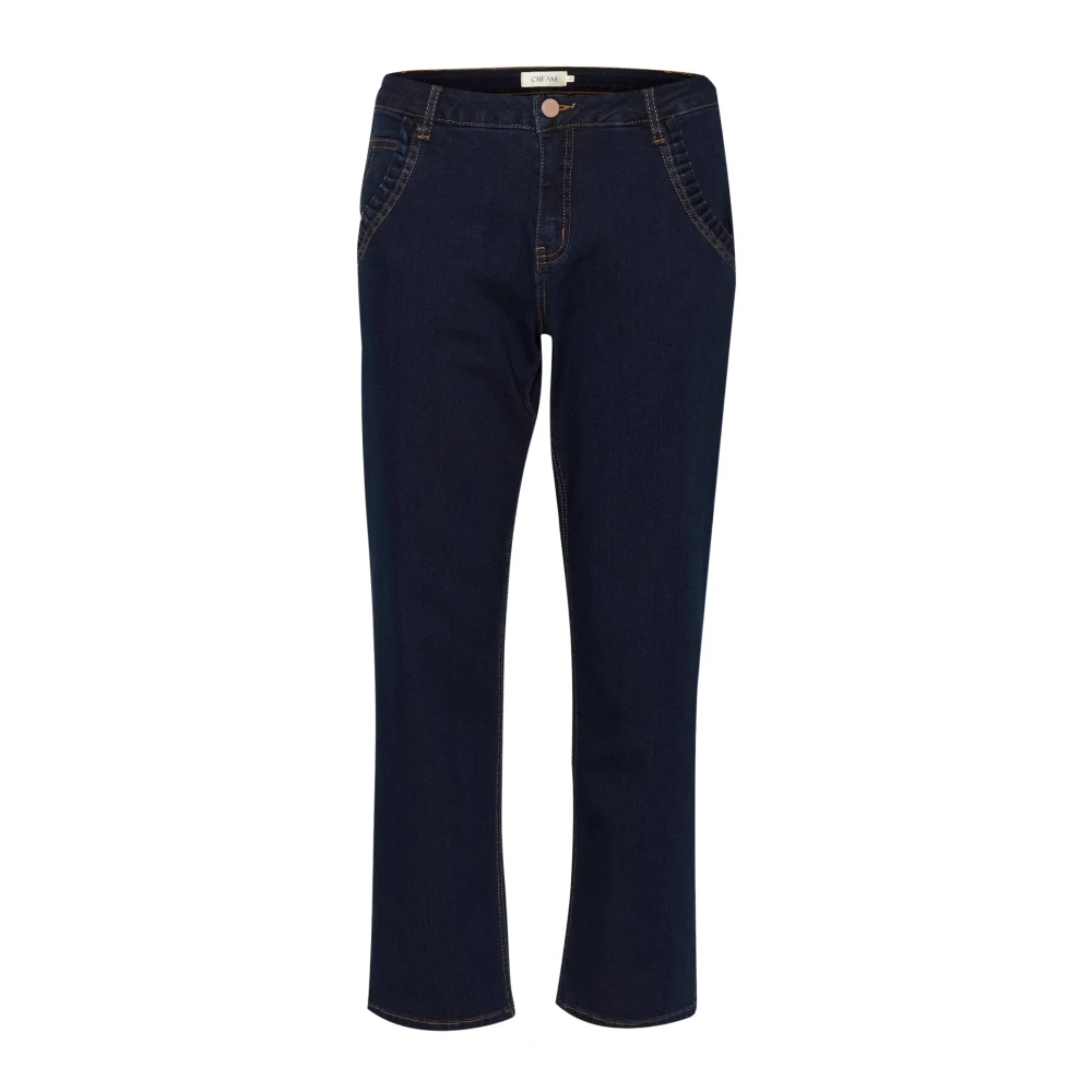 Mørk Denim Cream Crraya 7/8 Jeans -Baiily Fit - Dark Blue Denim Bukser