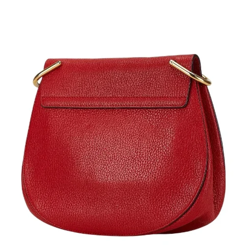 Chloé Pre-owned Leather shoulder-bags Red Dames