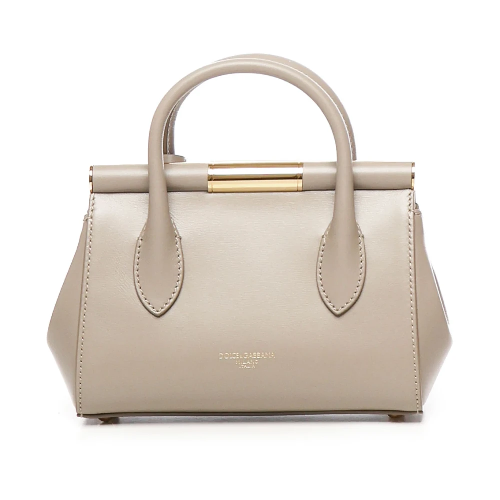 Dolce & Gabbana Marlene Beige Leren Tas Beige Dames
