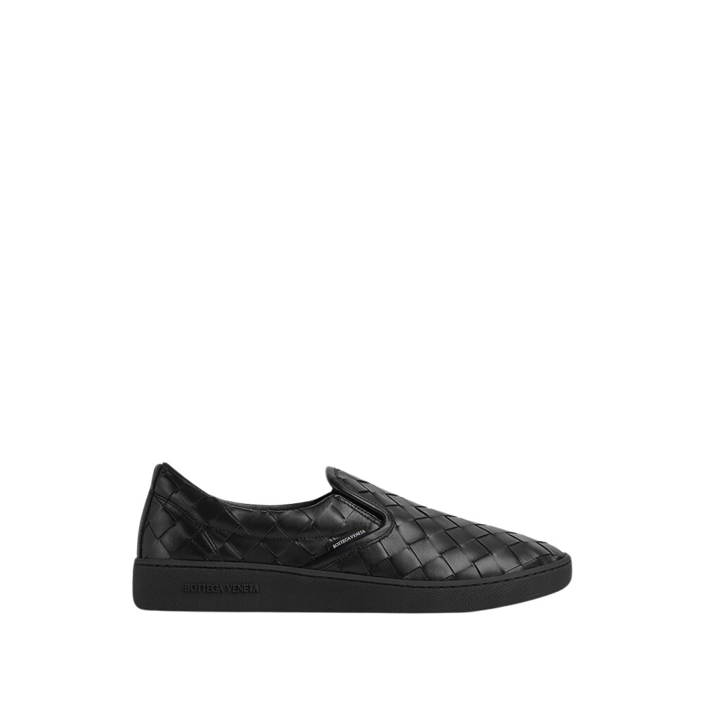 Black Leather Slip-On Sneakers | Bottega Veneta | Sneakers | Miinto