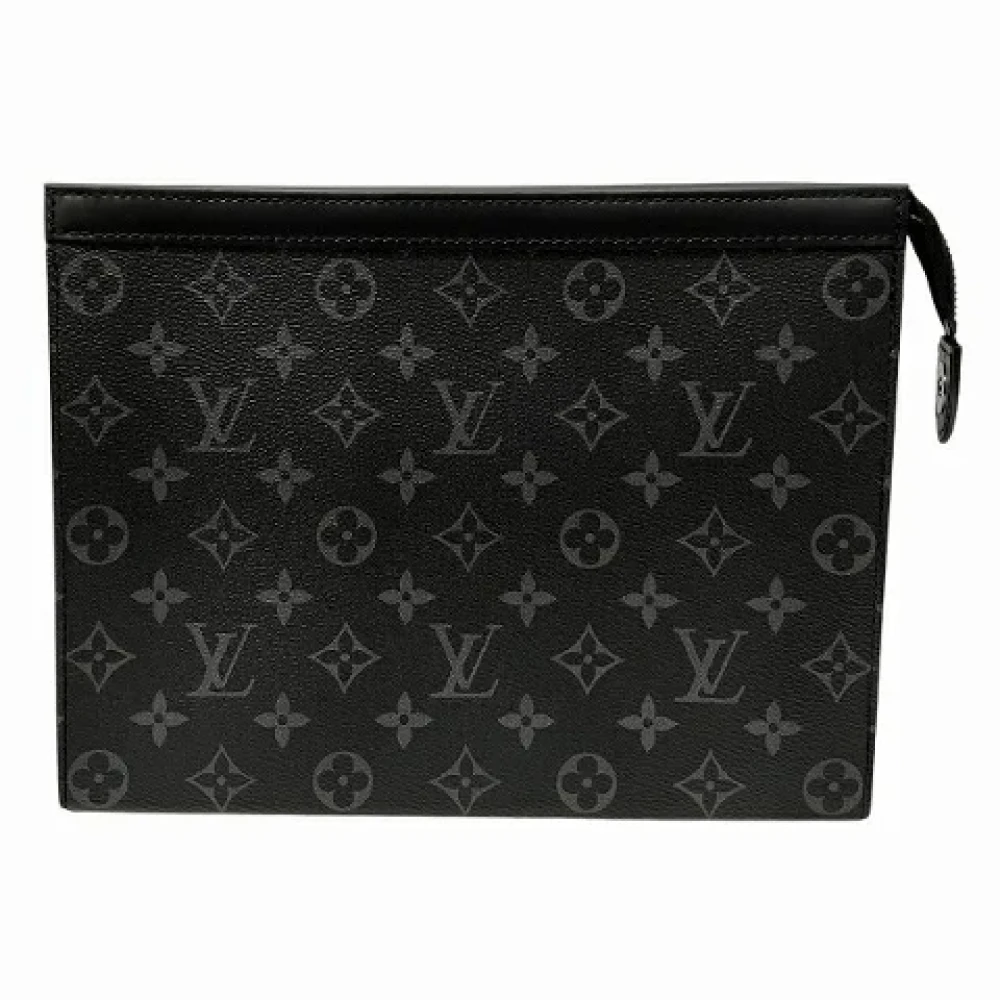 Louis Vuitton Vintage Pre-owned Canvas clutches Black Dames