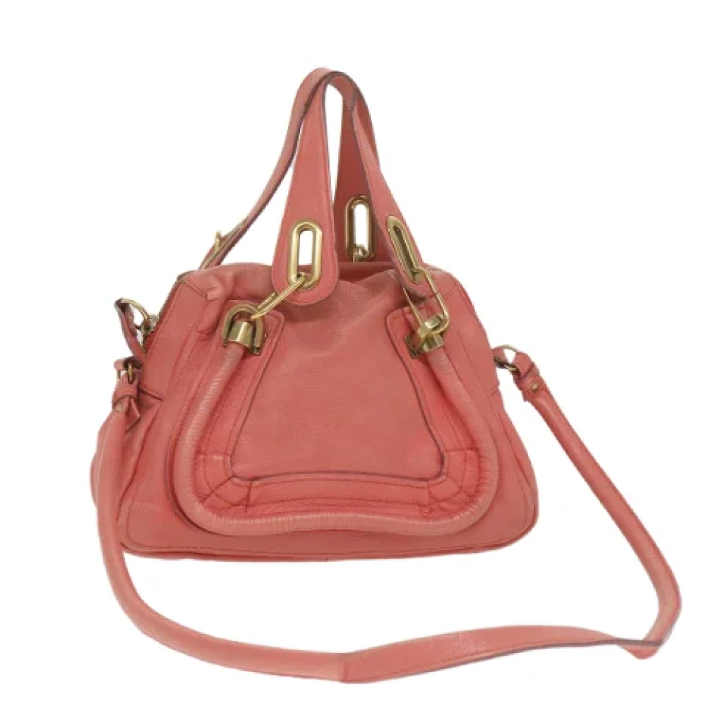 Chloé Pre-owned Leather shoulder-bags Pink Dames