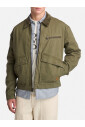 veste-en-coton-vert-avec-col-en-velours