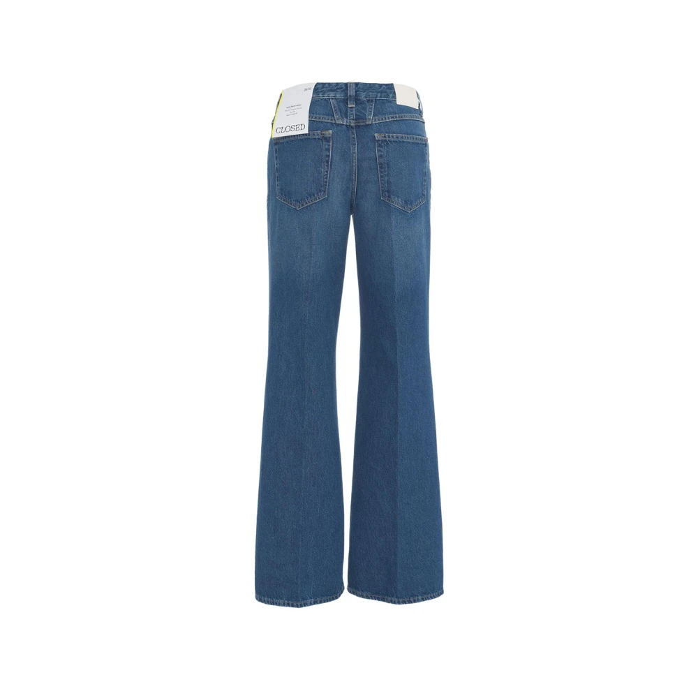 closed Blauwe Wide Leg Jeans Chic Logo Blue Dames