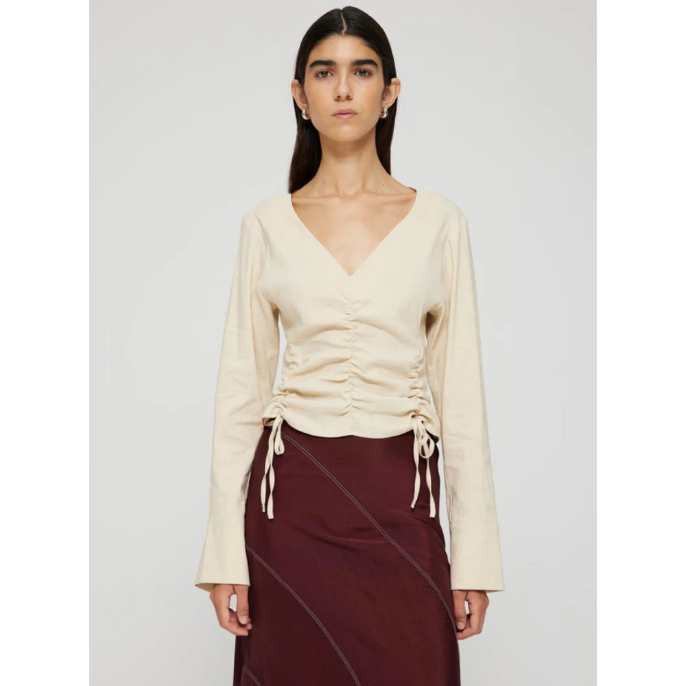 Róhe Stijlvolle Tanktops voor Vrouwen Beige Dames