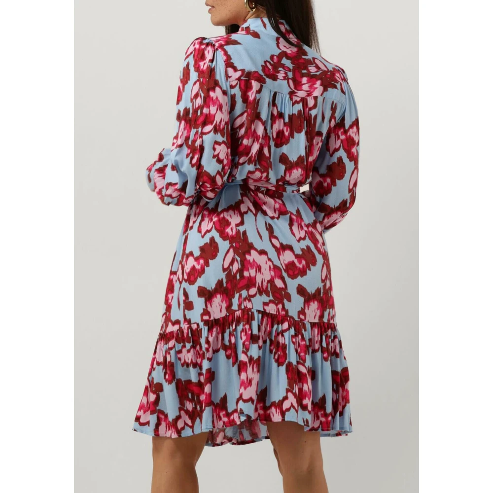 Y.A.S Lichtblauwe Overhemdjurk Multicolor Dames