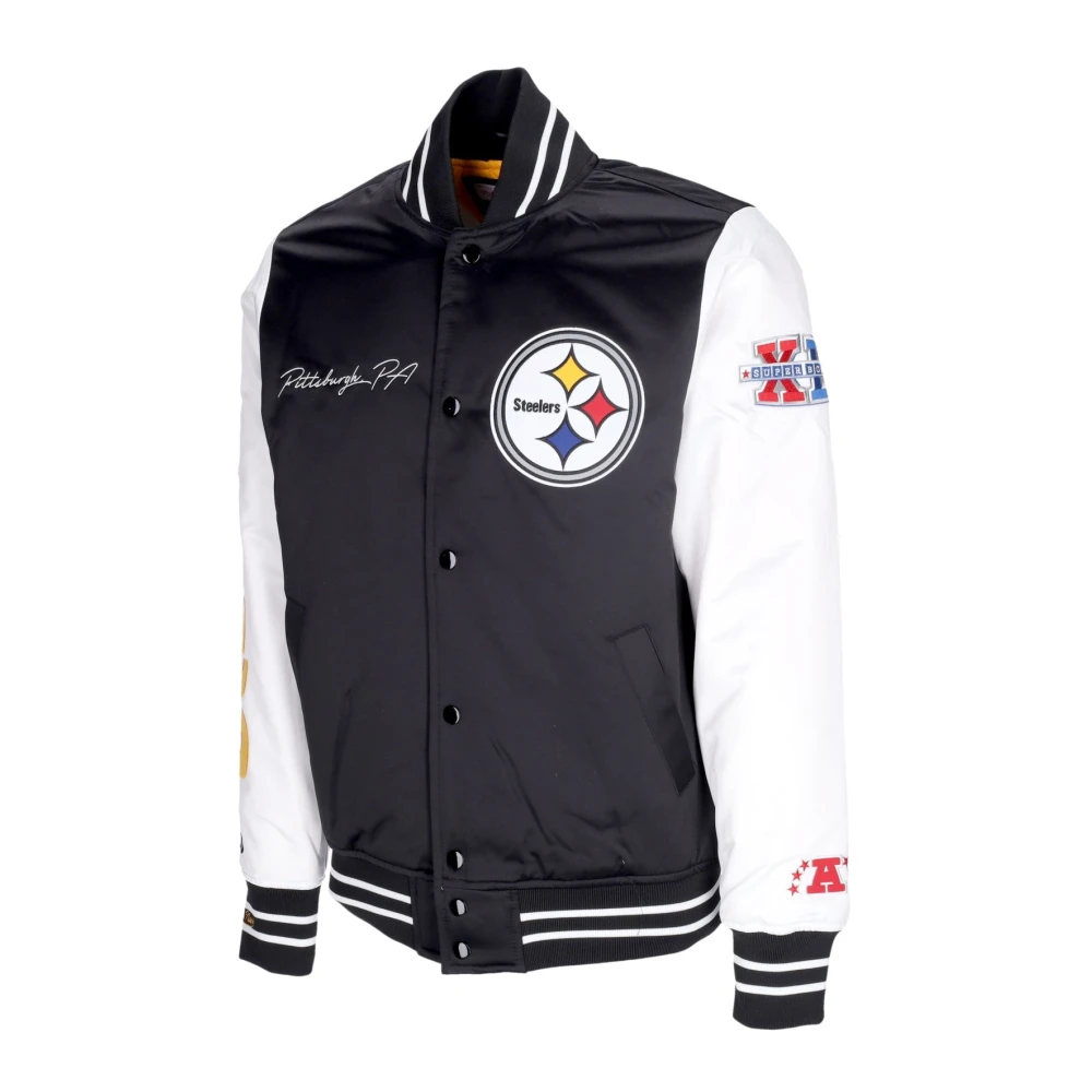 Mitchell & Ness NFL Team Origins Bomberjack Zwart Wit Multicolor Heren