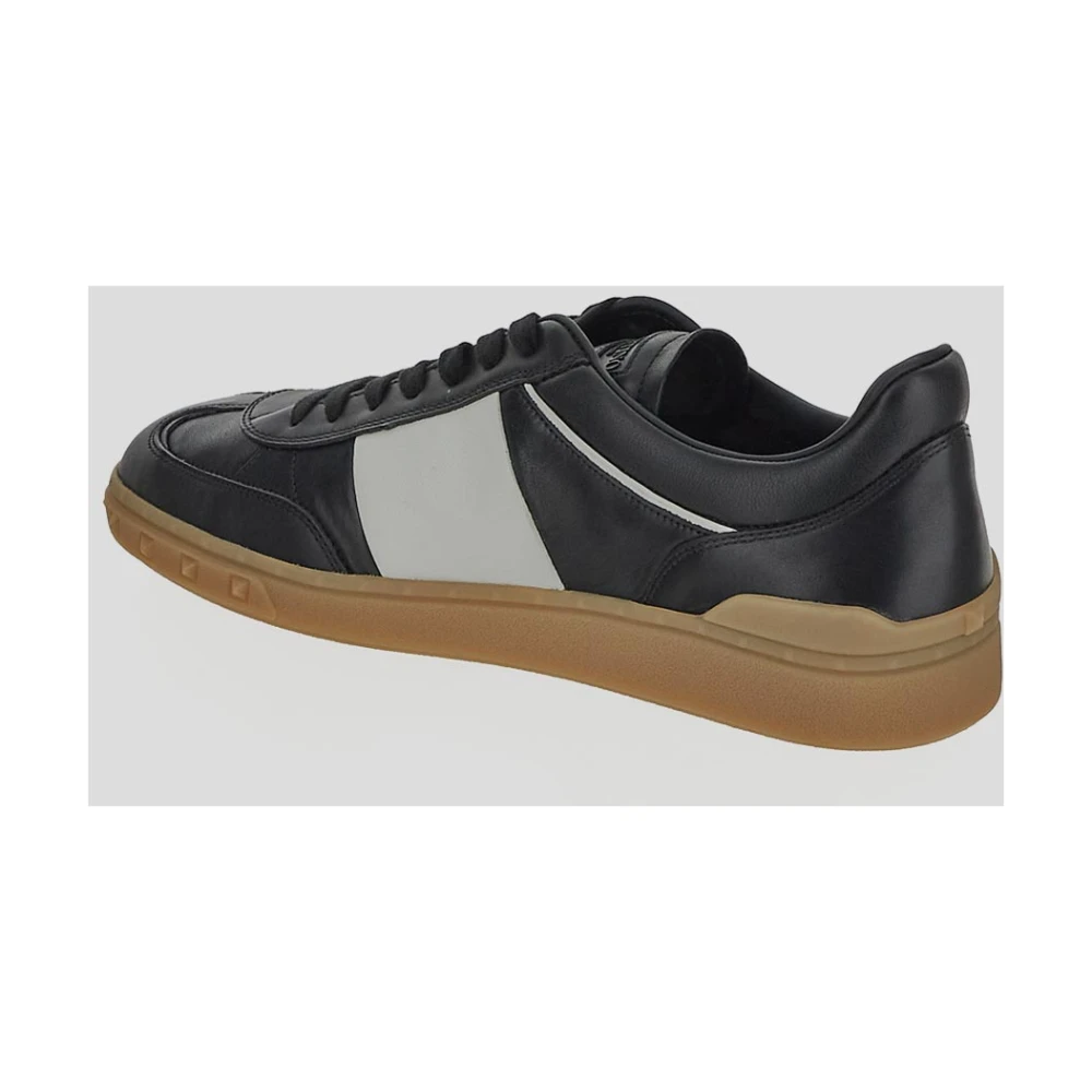 Valentino Garavani Leren Sneaker Upvillage Stijl Black Heren