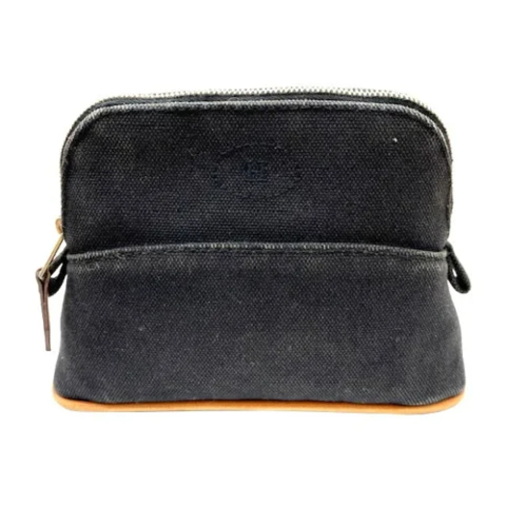 Hermès Vintage Pre-owned Canvas pouches Black Dames
