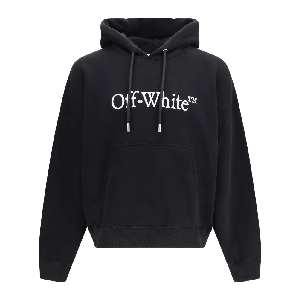 Off White Men's Black Big Bookish Skate Hooded Sweatshirt - Hoodies - Xl - Sweatshirts & Hoodies