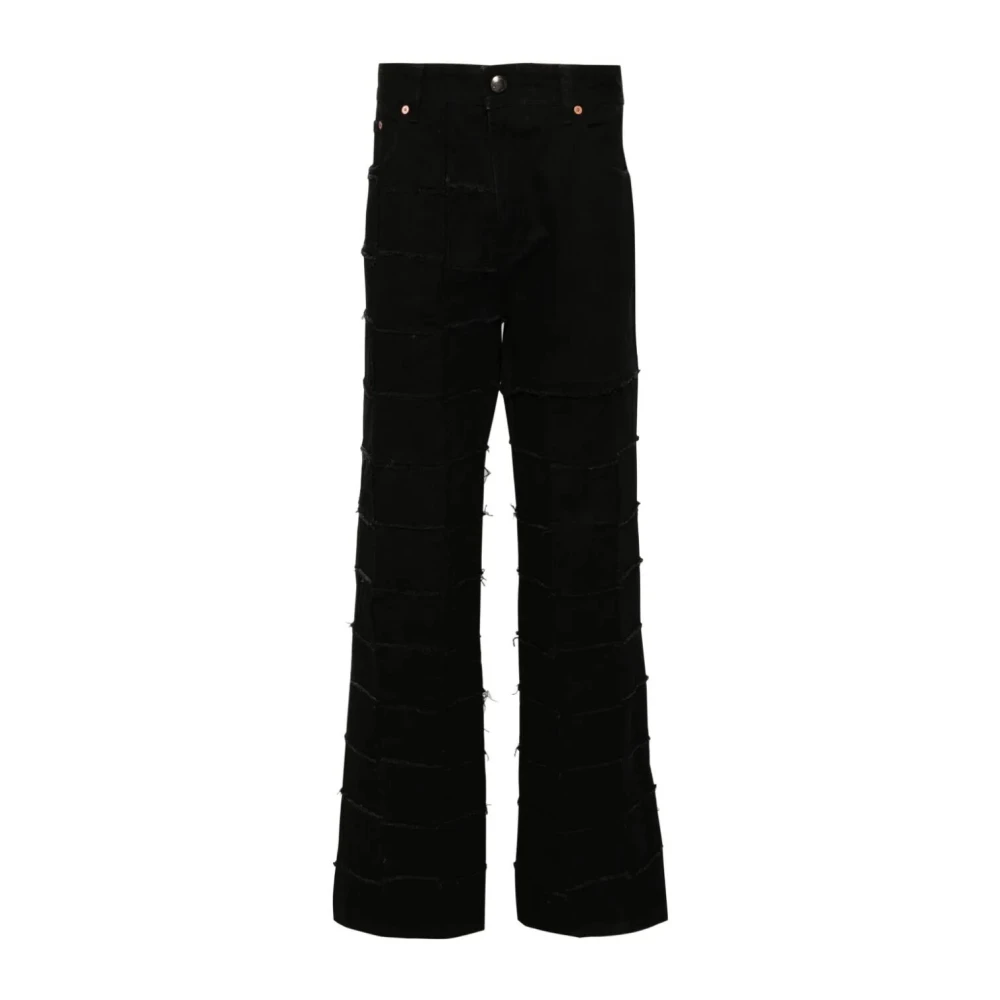 Andersson Bell Patchwork Wide Leg Jeans Black Heren