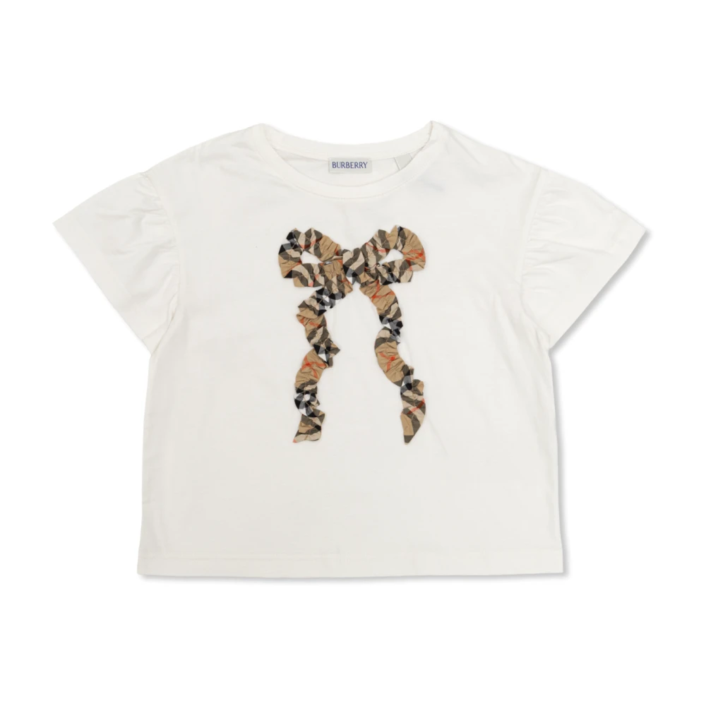 Burberry , Kids Short Sleeve T-Shirts, Unisex, White, 6 Y, Roxy T-Shirt