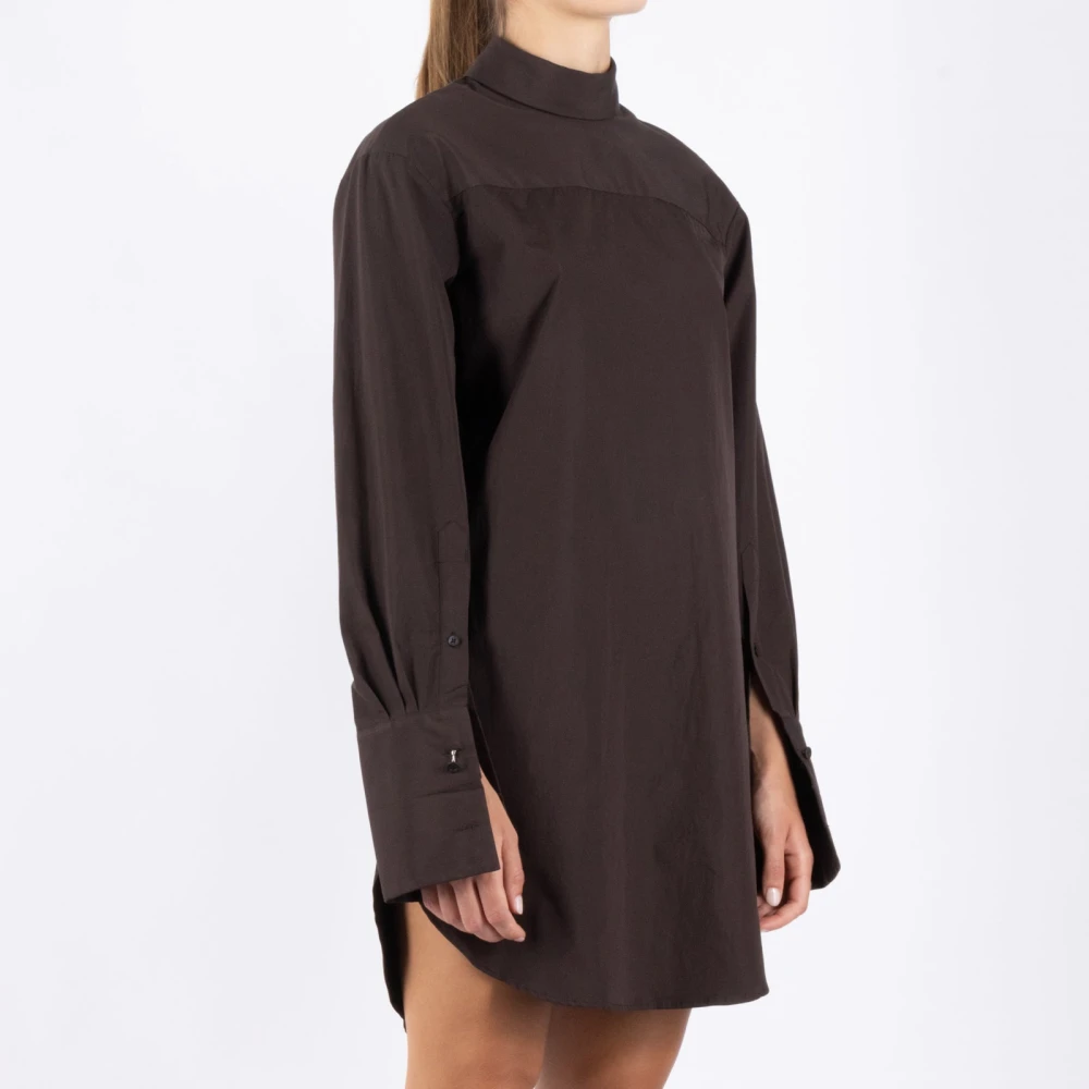 Dries Van Noten Bruine Katoenen Overhemd Brown Dames