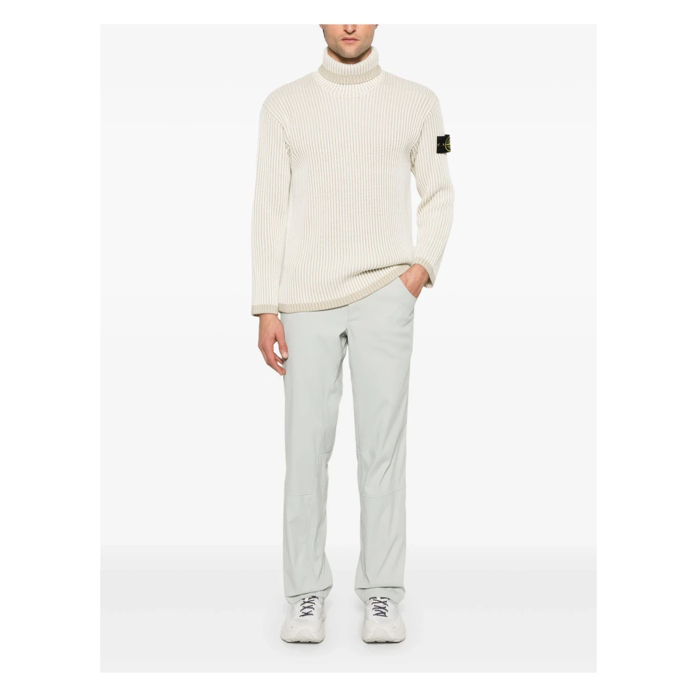 Stone Island Stijlvolle Gebreide Trui Beige Heren