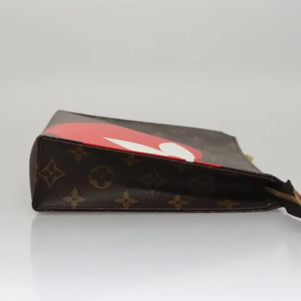 Louis Vuitton Vintage Pre-owned Canvas pouches Brown Dames