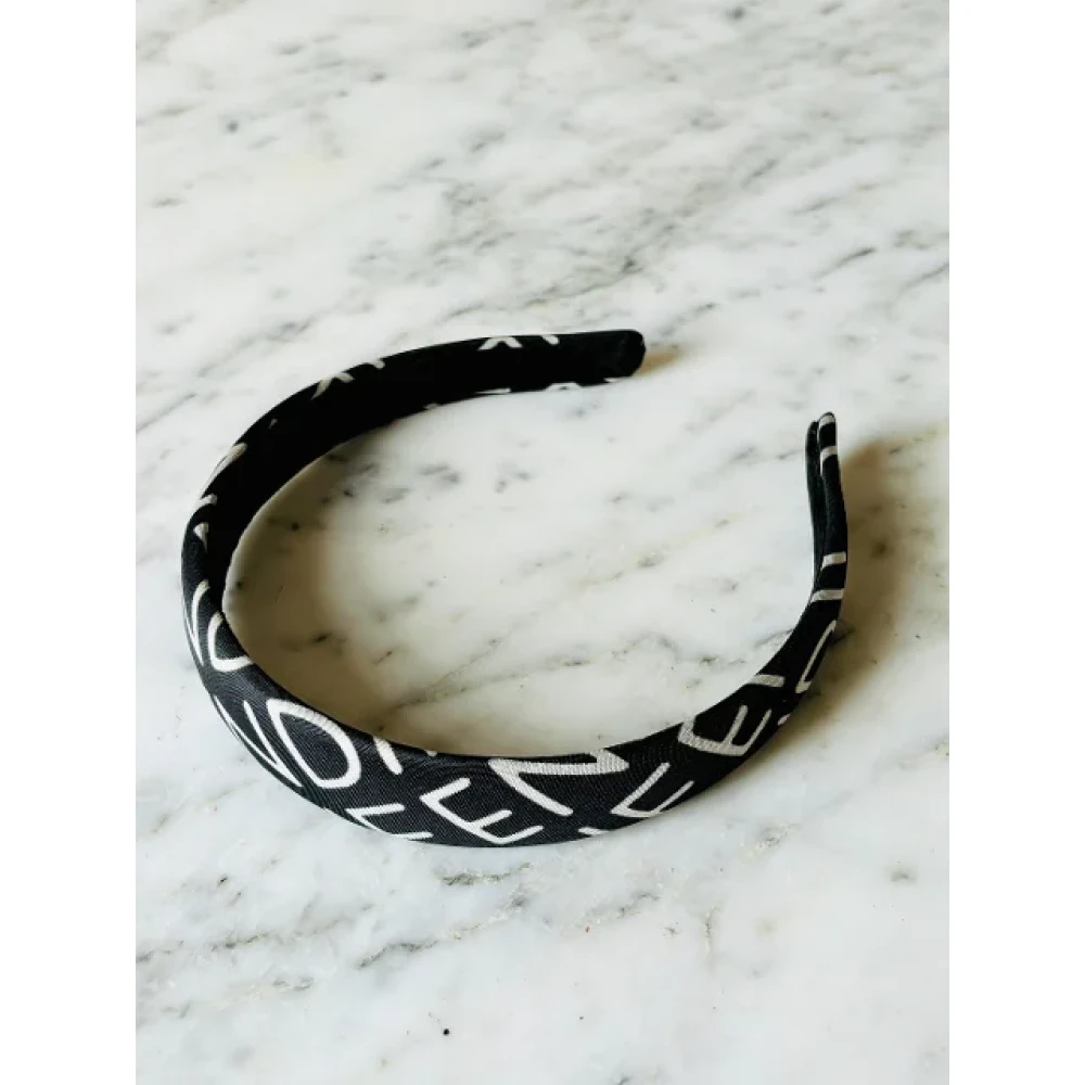 Fendi Vintage Pre-owned Fabric hair-accessories Black Dames