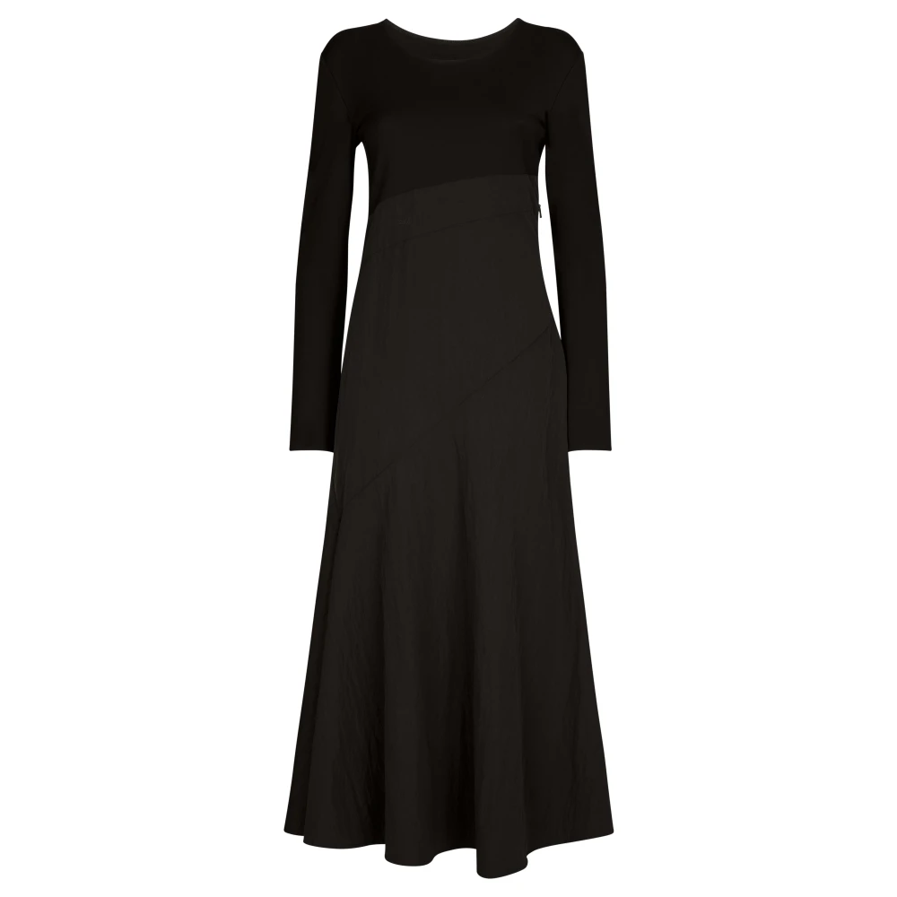 Add Jurk IN Jersey + Nylon Truman Crease Black Dames