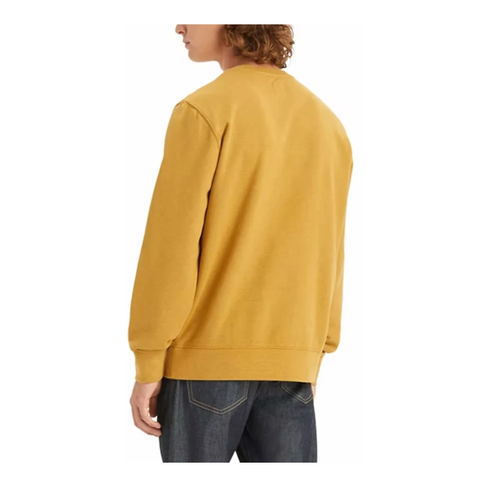 Levi's Comfortabele Katoenen Sweatshirt voor Mannen Yellow Heren