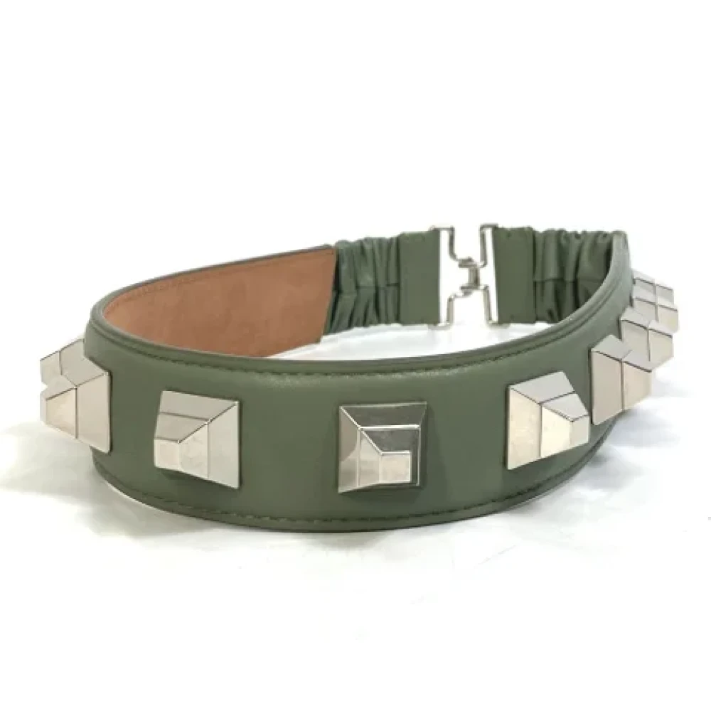 Fendi Vintage Pre-owned Leather belts Green Dames