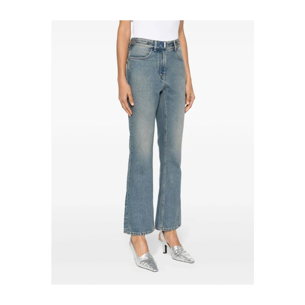 Givenchy Bootcut Jeans met Kettingdetails Blue Dames