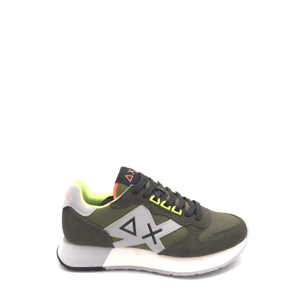 Sun68 Jaki 2.0 Fluo Sneakers Heren Schoenen Groen