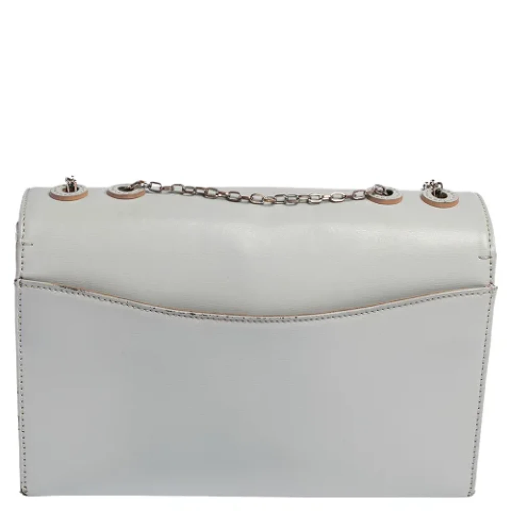Armani Pre-owned Leather shoulder-bags Gray Dames
