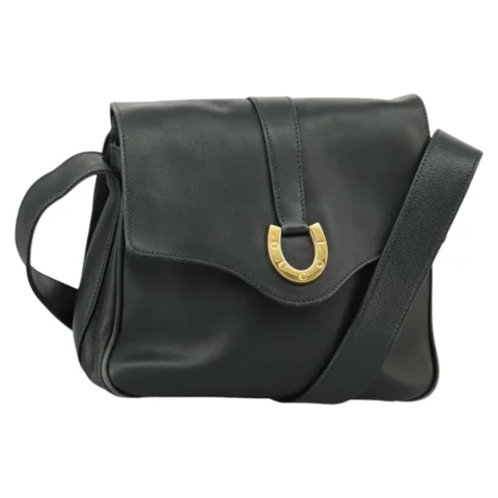 Gucci Vintage Pre-owned Leather shoulder-bags Blue Dames