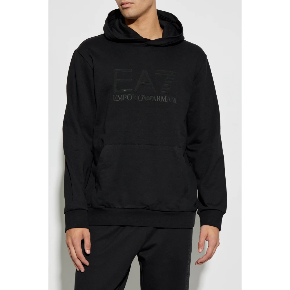 Emporio Armani EA7 Hoodie Black Heren