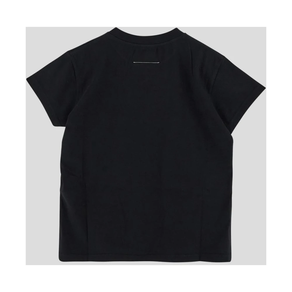 MM6 Maison Margiela Katoenen Logo T-Shirt Black Dames