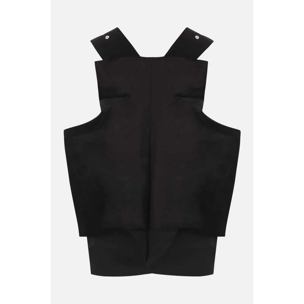 Comme des Garçons Zwarte Fluweel Oversized Jas Black Dames