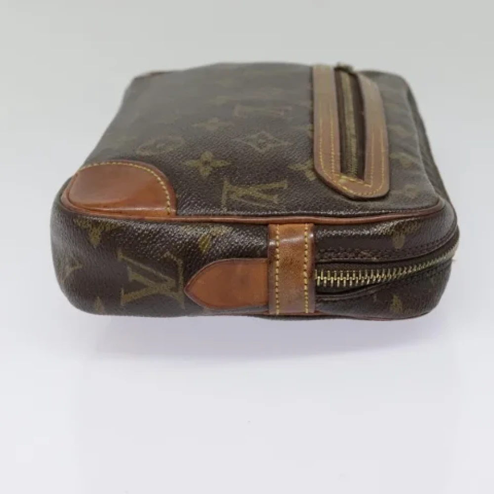 Louis Vuitton Vintage Pre-owned Canvas clutches Brown Dames