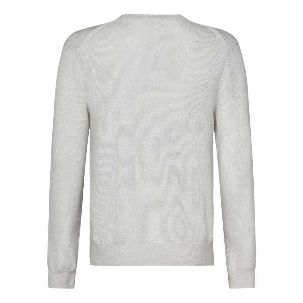 Brioni Witte Kasjmier Wol Trui Aw24 White Heren