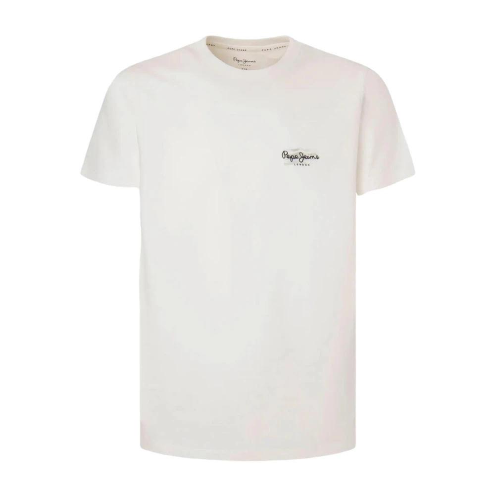 Pepe Jeans Men's White T-Shirts, 2XL, T-Shirt