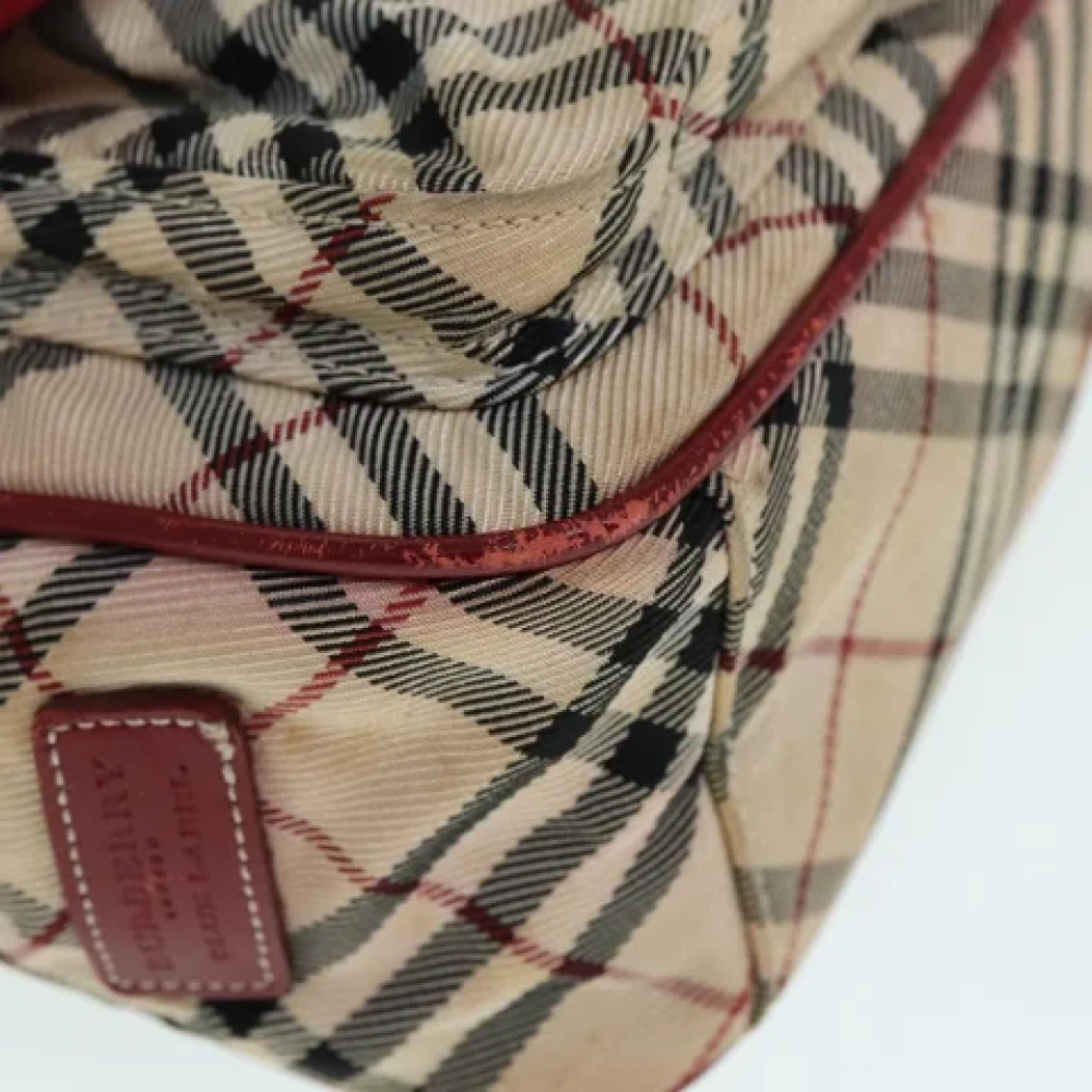 Burberry Vintage Pre-owned Fabric shoulder-bags Beige Dames