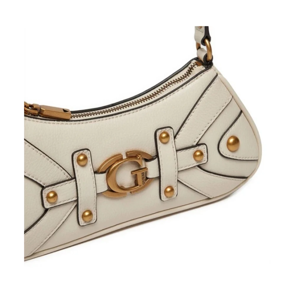 Guess Mini Topzip Schoudertas Beige Dames