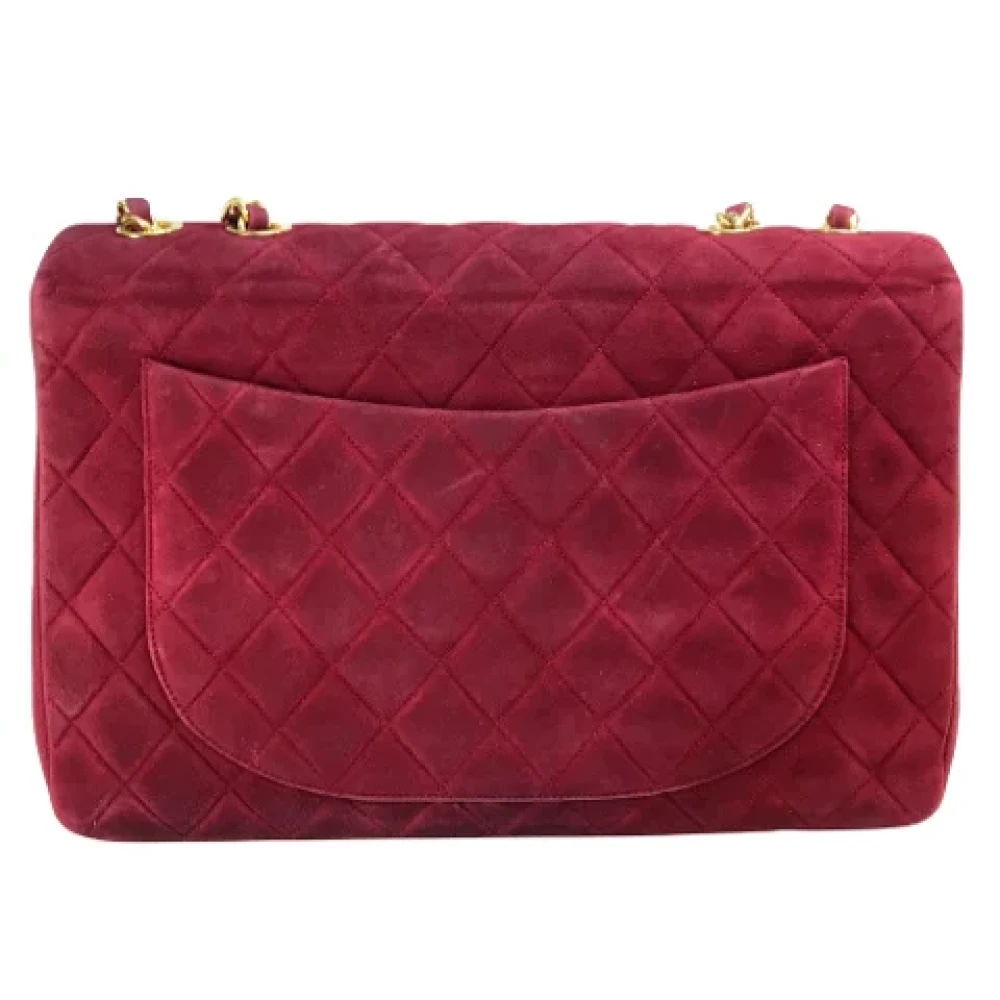 Chanel Vintage Pre-owned Suede chanel-bags Red Dames