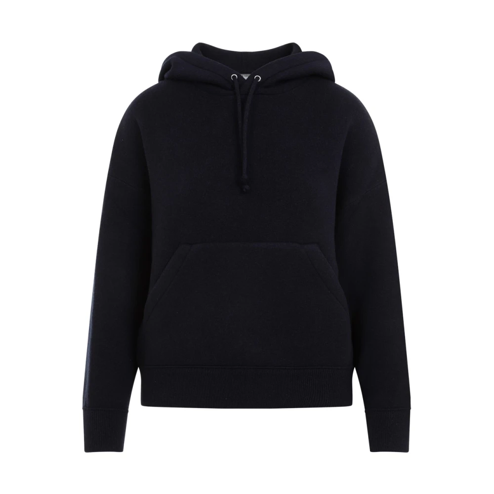 Bottega Veneta Blå Cashmere Hoodie Dam Sweatshirt Blue, Dam