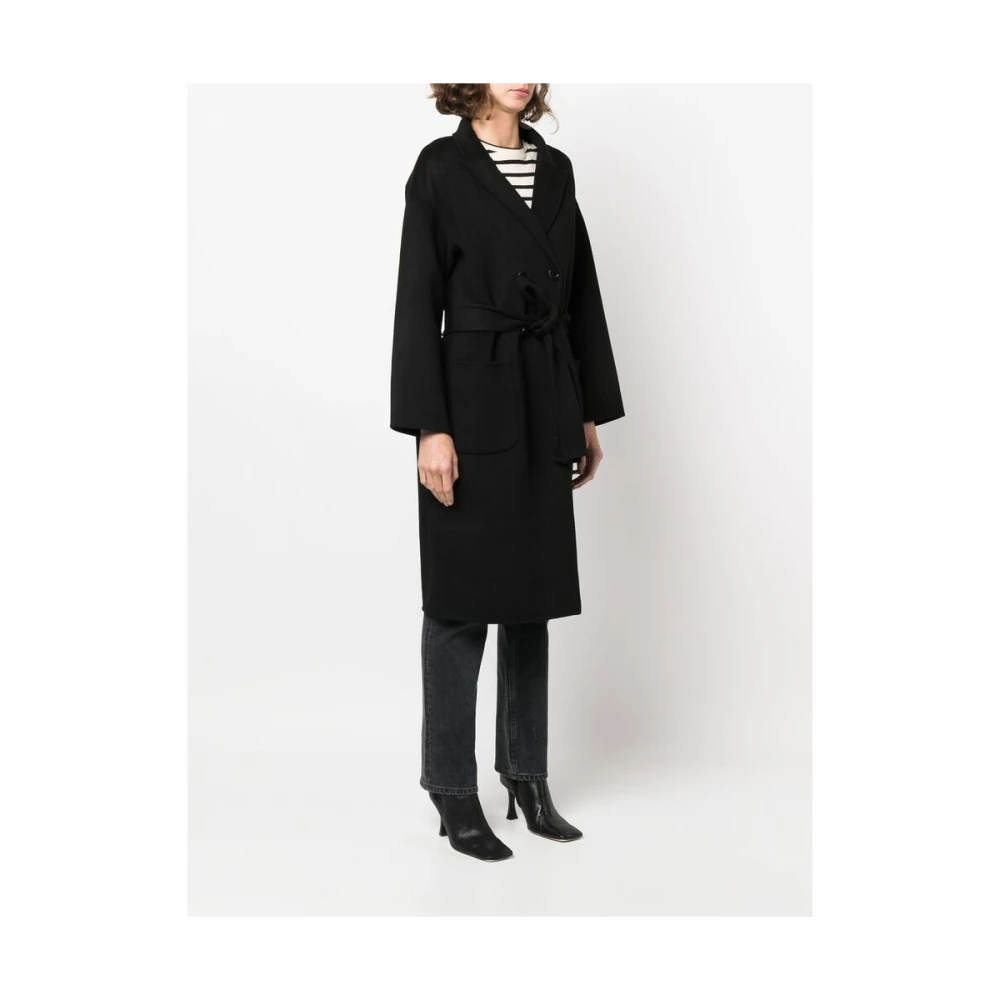 Anine Bing Dubbelrijig getailleerde jas Black Dames
