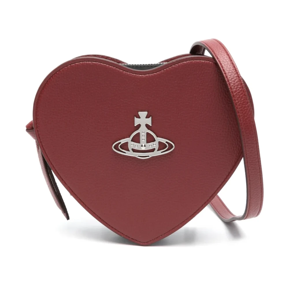 Vivienne Westwood Rode Heart Crossbody Tas Red Dames