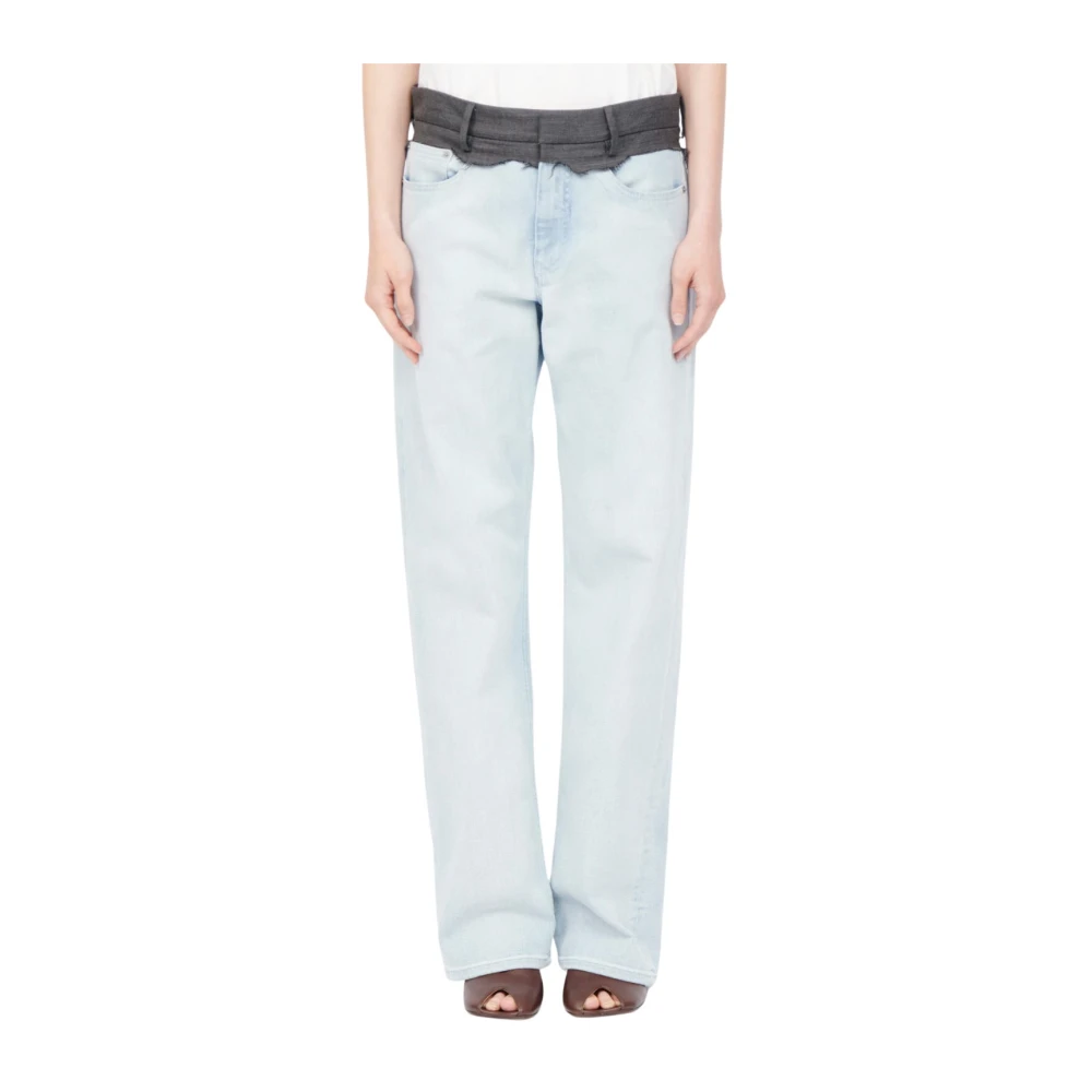 Mm6 Maison Margiela Vaqueros Rectos Jeans Mujer Azul W28