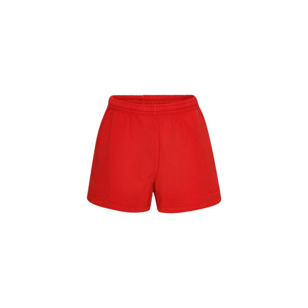 Rotate Birger Christensen Stretchy Casual Shorts Red Dames