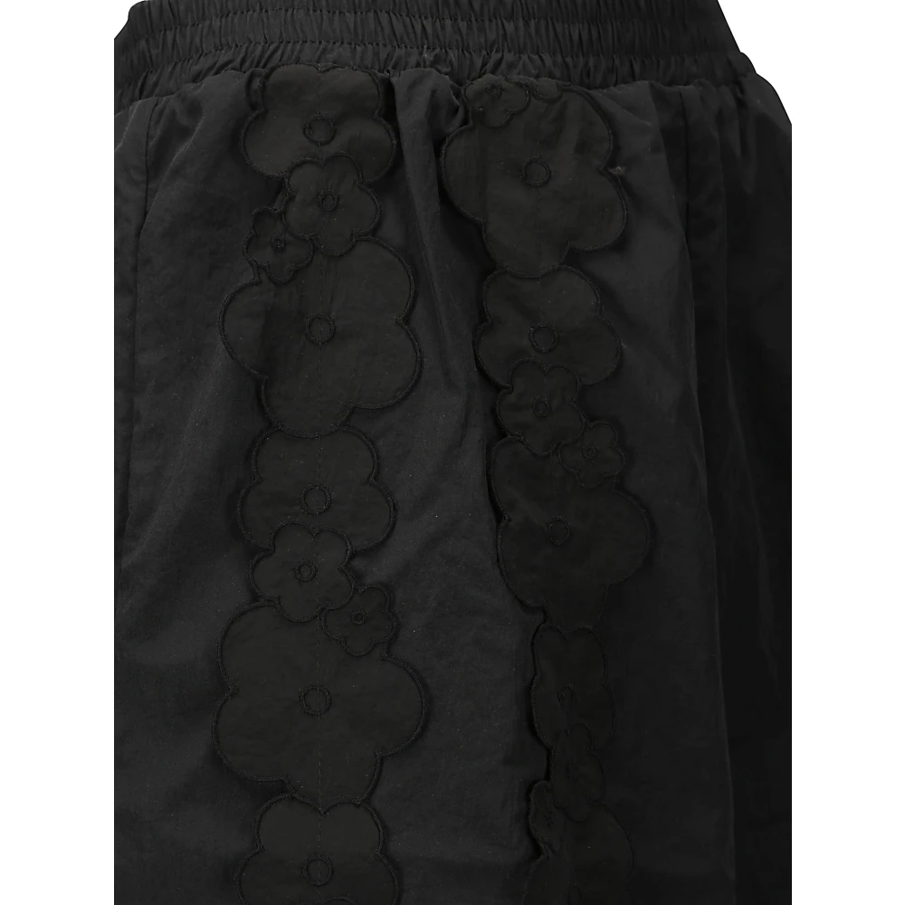 Cecilie Bahnsen Stijlvolle Taffeta Shorts met Elastiek Black Dames