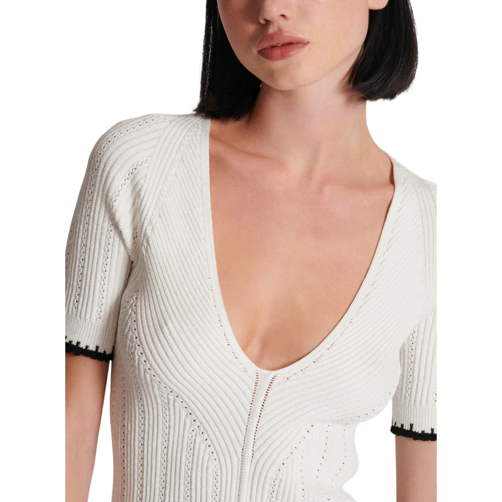 Balmain Gebreide top White Dames