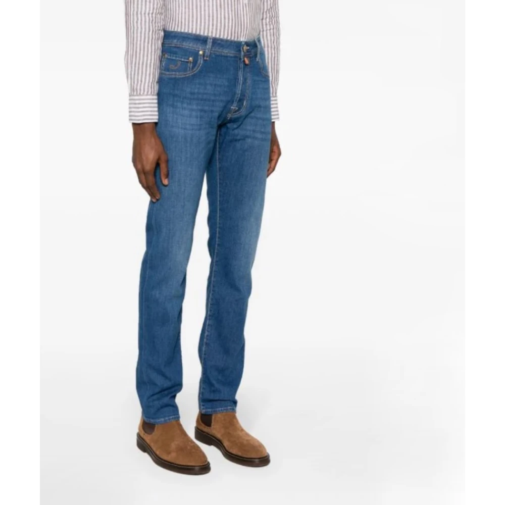 Jacob Cohën Slim Fit Bard Broek Blue Heren