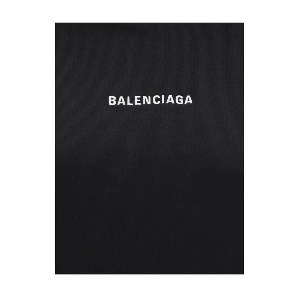 Balenciaga Streetwear Hoodie met iconisch logo Black Dames