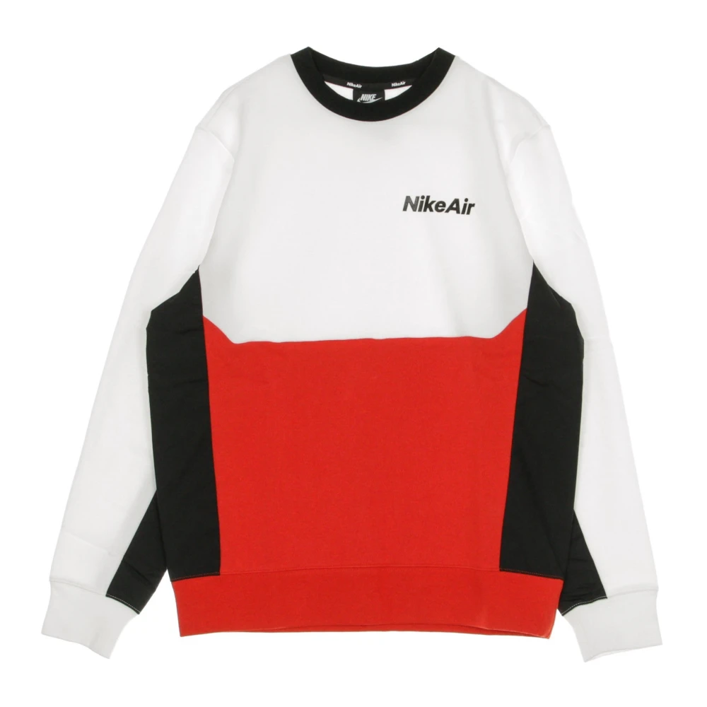 Nike Crew Sweatshirt Wit Rood Zwart Streetwear White Heren